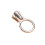 Zipper Pull Replacement Kit, Durable Zinc Alloy Sliders for Nylon Zip Tape, Silver, 5pcs 1