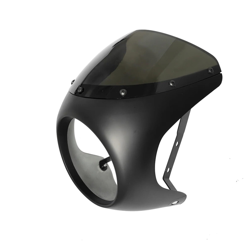 7 Inch Motorcycle Headlight Grill And Fairing With Windshield For Sportster Cafe Racer Protection 9382693274632