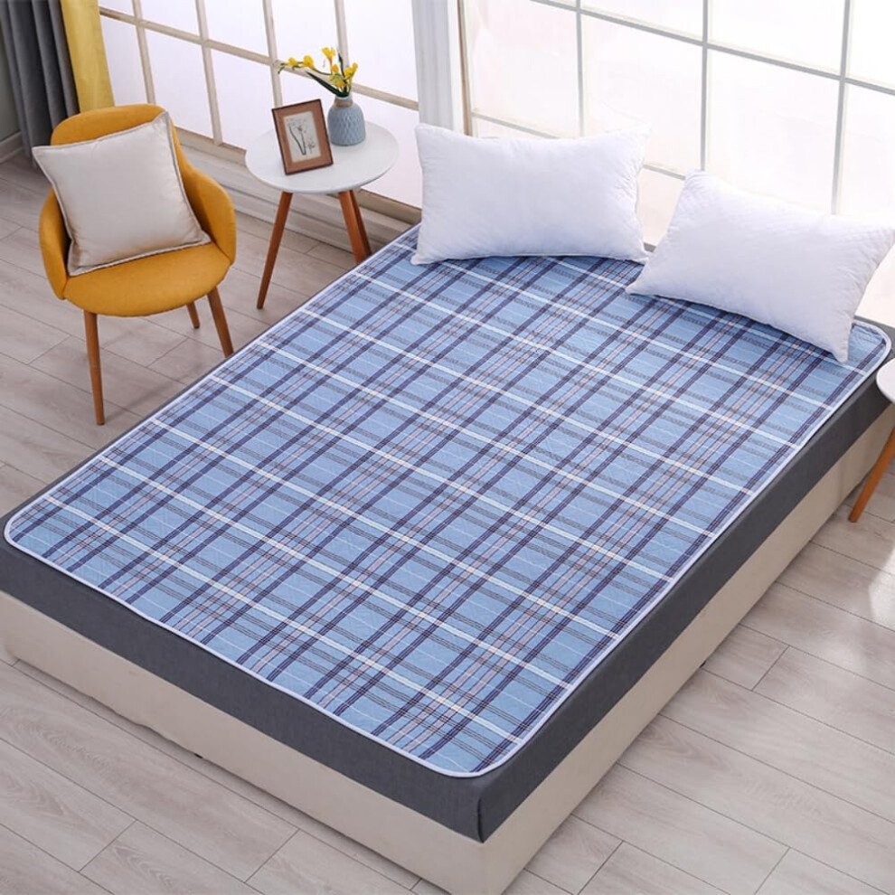 Incontinence Bed Pads Reusable 70x90cm Style 1 Quilted Washable Absorbent Protector For Kids Adults Elderly