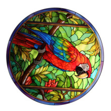 Window Cling PVC Static Clings Stained Glass Design Indoor Outdoor Use Removable Residue