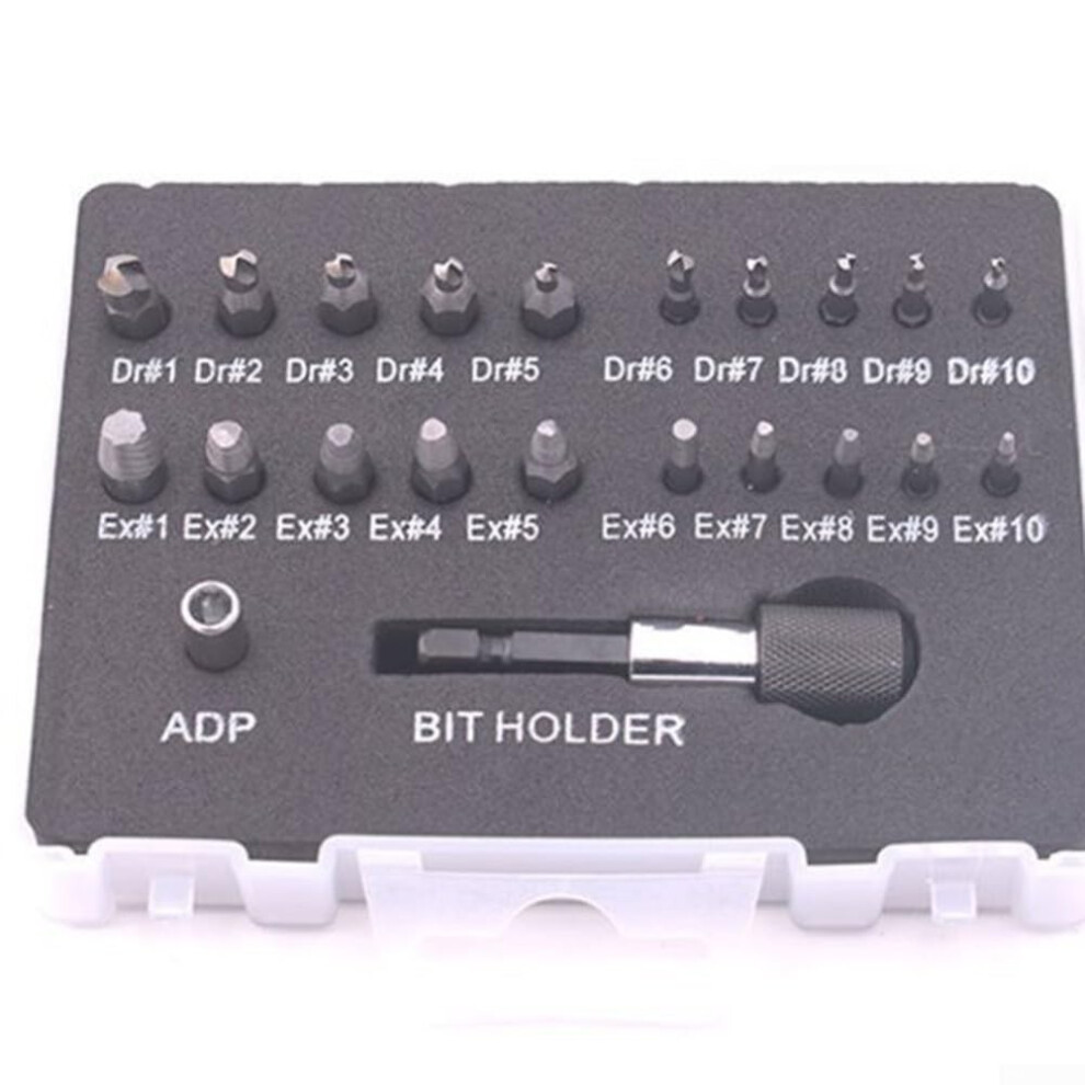 Professional Screw Extractor Set, 22Piece, Damaged Screw Removal Kit, Professional Grade Tools 9382693140913