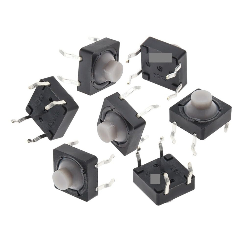 100Pcs/Lot 8X8x5mm 4Pin Conductive Silicone Soundless Tactile Push Button Switch Selfreset 9189345549243