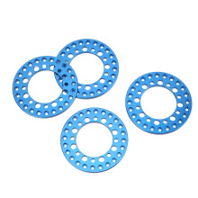 4 Stück 1,9 Zoll CNC-Aluminium RC-Radfelgen Blau für 1/10 Maßstab Auto