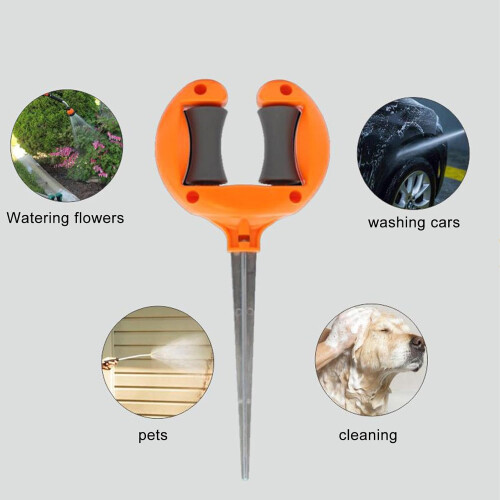 Garden Hose Guide Roller Metal, Support Spikes, Multifunctional Stakes And Roller System, Easy Maneuverability 2