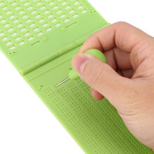 Tragbare Braille-Schreibtafel aus Kunststoff mit 9