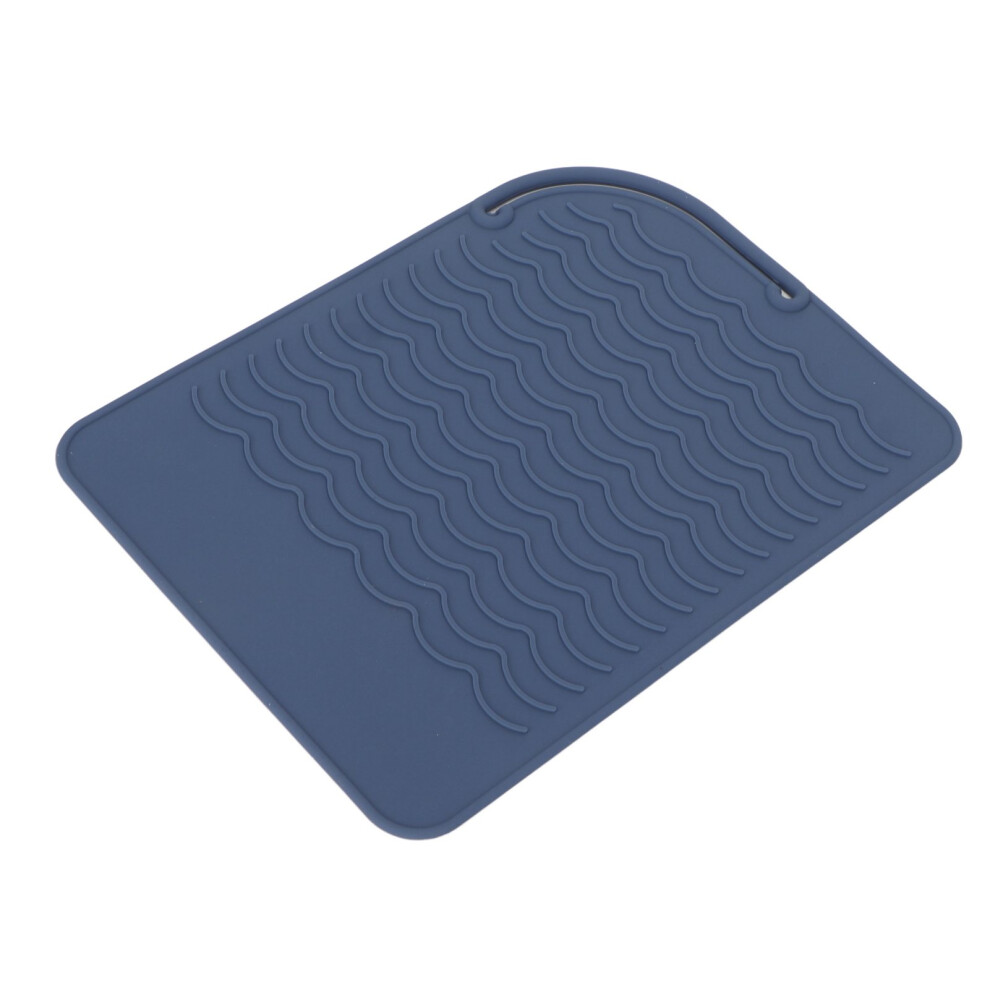 Blue Flexible Silicone Mat For Heat Insulation Anti Skid Design