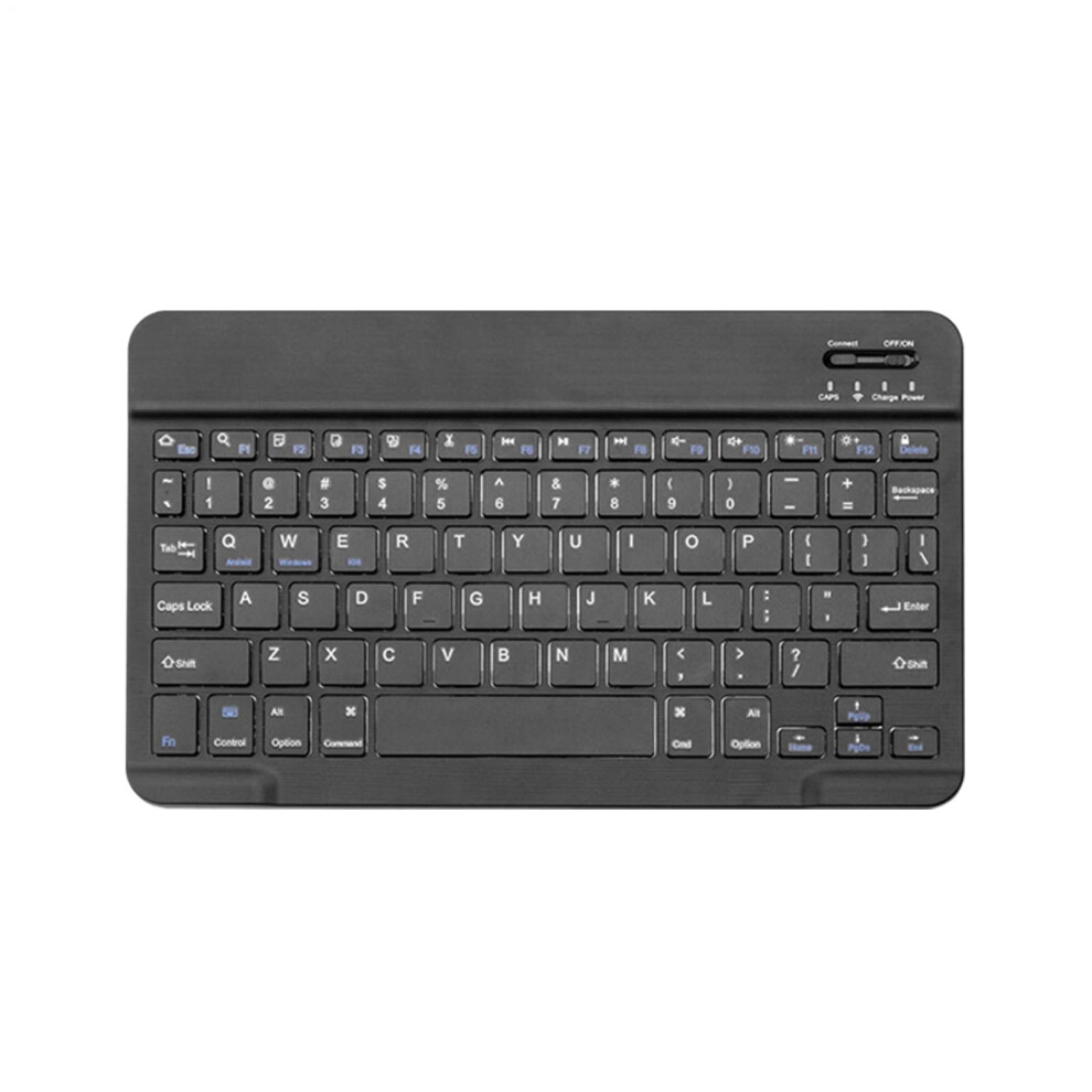 Wireless Keyboard With Ergonomic Lowprofile Design, Rechargeable Compact Bluetooth For Laptop Smartphone 9189345549441
