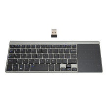 Premium Wireless Keyboard For Multi-Device Use, Featuring Touchpad And Ergonomic Design, Compact With Number Pad And Power-Saving Mode