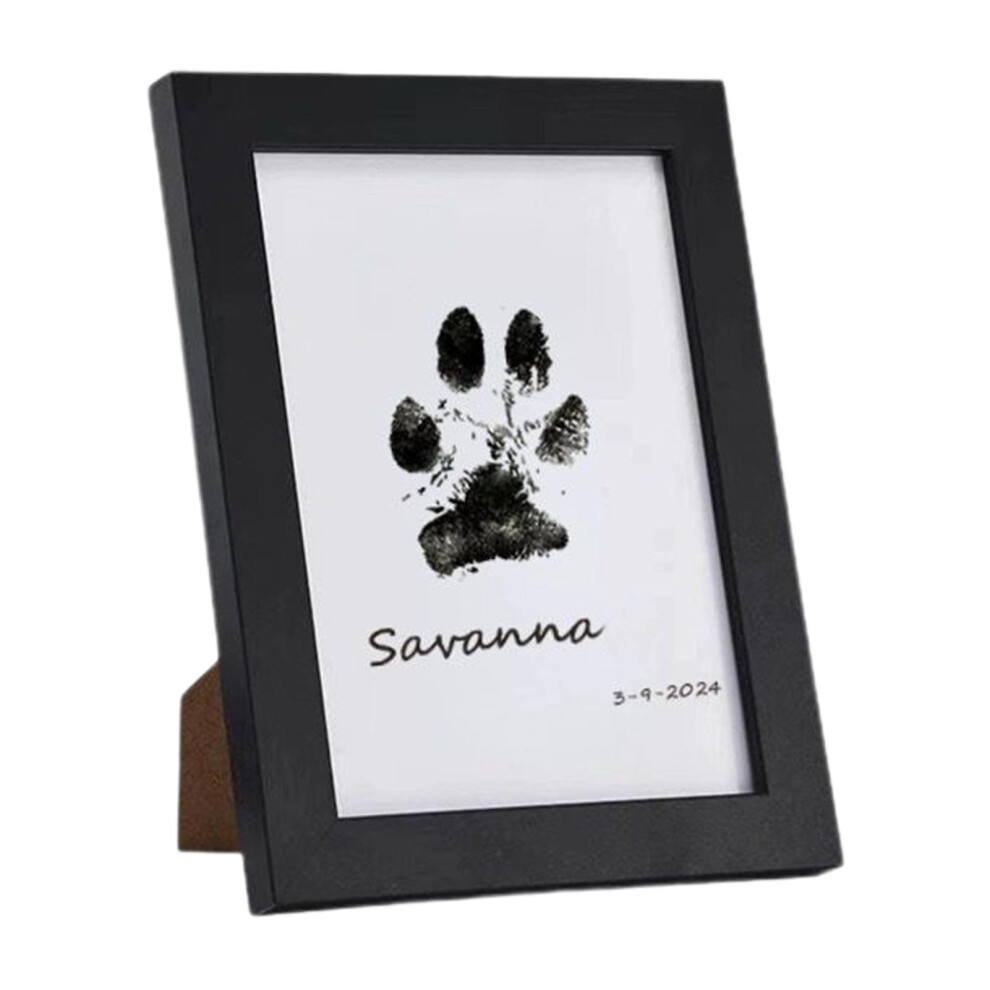 Paw Print Kit for Dogs Cats and Babies Inkless Clean Touch Safe NonToxic Handprint Footprint Frame