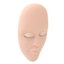 Tête mannequin pour extensions de cils, rose, 16x10,4 cm