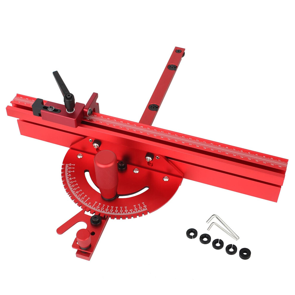 Miter Gauges Fence With Track Stop For Table Routers And Woodworking Benches Angle Rulers 9189345549984
