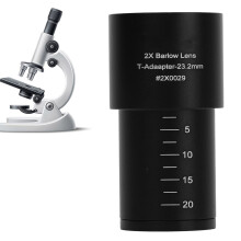 Lente oculare moltiplicatrice 2X in lega di alluminio da 23,2 mm per microscopio