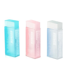Pencil Erasers Clear Soft Large Size  Solid Color Options  Back To School Supplies For Kids And Students