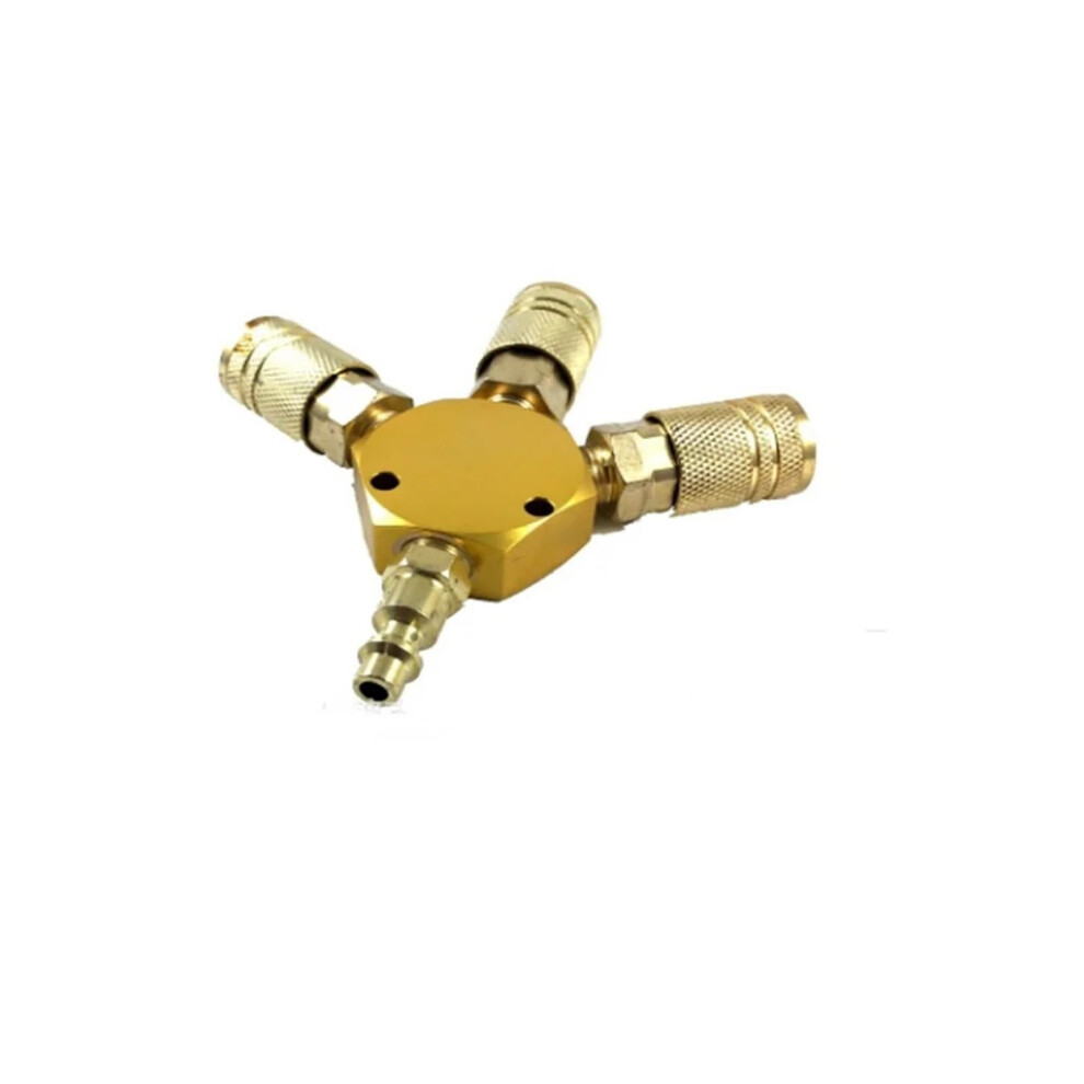 1/4''Npt Quick Connector 3Way Manifold Coupler For Air Hose, Pneumatic Tools, Style, Type 9382693142245