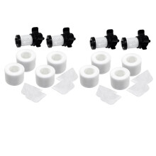 Filtre 4x + 8 Paquet Filtres Compatibles pour Aspirateur  Ionflex Duoclean Ic205 If100 If150 If160 If170 If180 If251 If200 If201 If202 If205