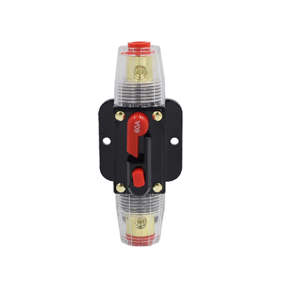 60A Dc Automatic Reset Circuit Breaker For Car Boat Rv, 1242V Marine Grade Fuse Holder 9382693277503