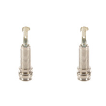 2X Cylinder Clip End Pin Mono Panel Output Jack Socket for Electric Guitar Bass 6.35mm