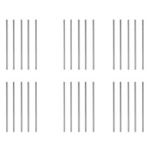 M6 X 150mm 304 Stainless Steel Fully Threaded Rod Bar Studs Hardware 30 Pcs