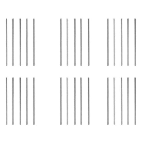 M6 X 150mm 304 Stainless Steel Fully Threaded Rod Bar Studs Hardware 30 Pcs