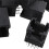 80pcs RJ45 8P8C Computer Internet Network PCB Jack Socket Black 8