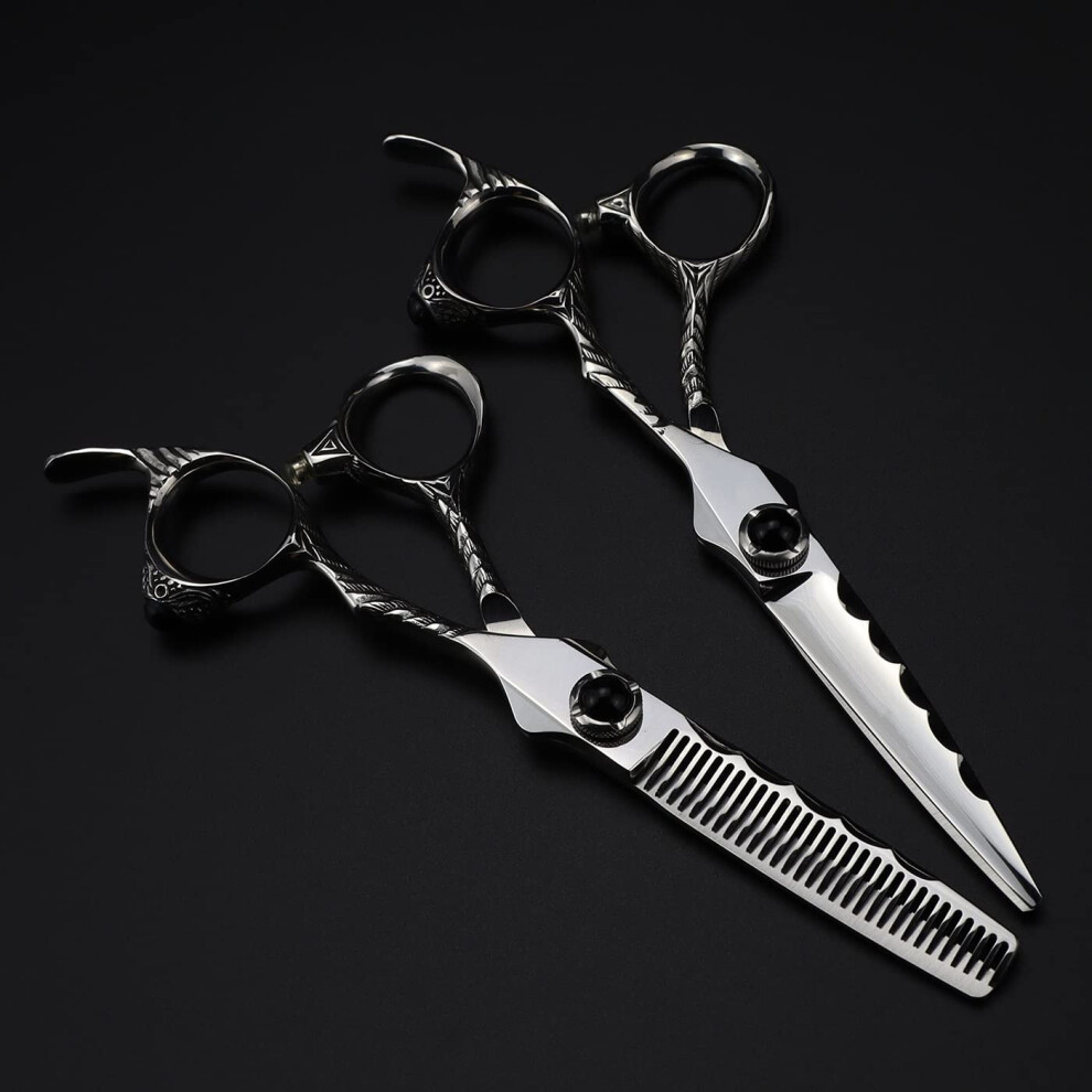 Cobalt Hair Cutting 6Inch Upscale Hairdressing And Thinning Barber Shears Hair Cutting Tools