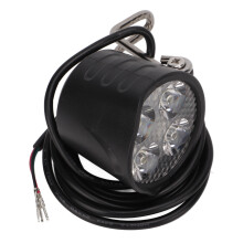 Luz delantera LED para bicicleta eléctrica, ABS, cuatro luces, bocina