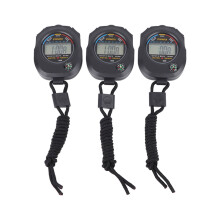 3 pezzi Stopwatch sportivi Timer impermeabile Alta precisione Batteria da 40mAh