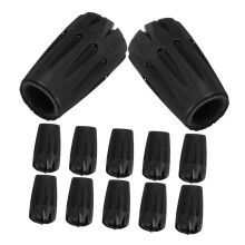 Hiking Pole Tips Replacement 12Pcs NonSlip PVC With ShockAbsorbing Design For Trekking Poles, Walking Sticks And Canes