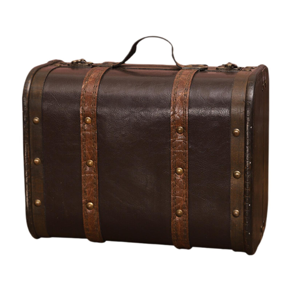 Wooden Vintage Style Suitcase Luggage Trunk Adds Nostalgic To Decor