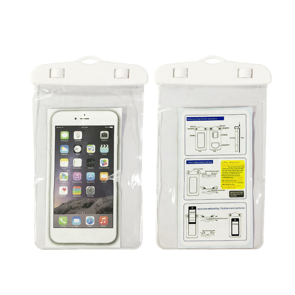Waterproof Phone Pouch Ipx8 Rated Underwater Dry Bag Case Easy Lock Heavy Duty Waterproof Cellphone Protector For Iphone Samsung Galaxy With Adjustabl 9463374594727