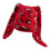 Acryl-Strickmütze mit gepunktetem Leopardenmuster,-Rot 1