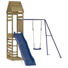 Spielplatz im Freien mit Schaukeln, Rutsche, robusten Spielgerüsten, Garten Spiele 245 x 362 x
