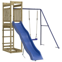 Spielplatz im Freien Schaukeln Rutsche robuste Spielgeräte Garten 242 x 349 x 207