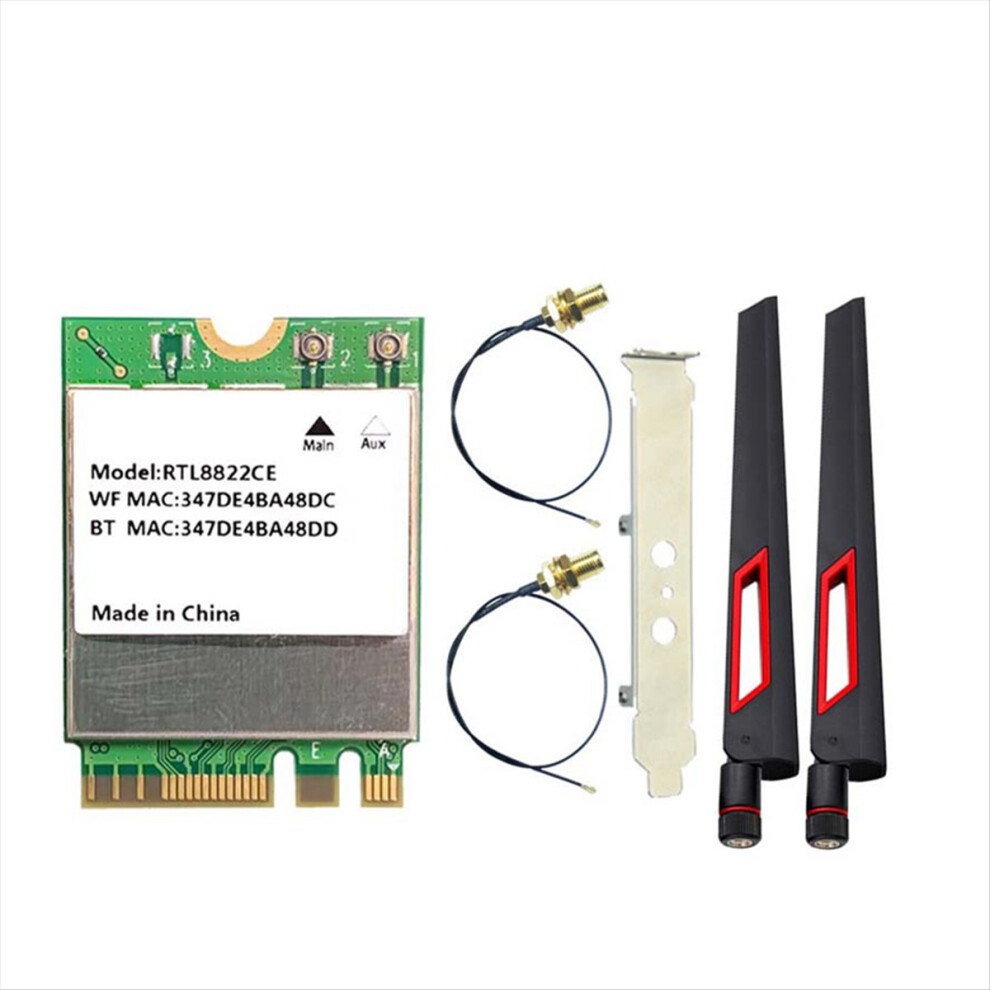 Rtl8822ce Wifi Card 1200Mbps Dual Band 2.4G/5G Blu 4853077597142