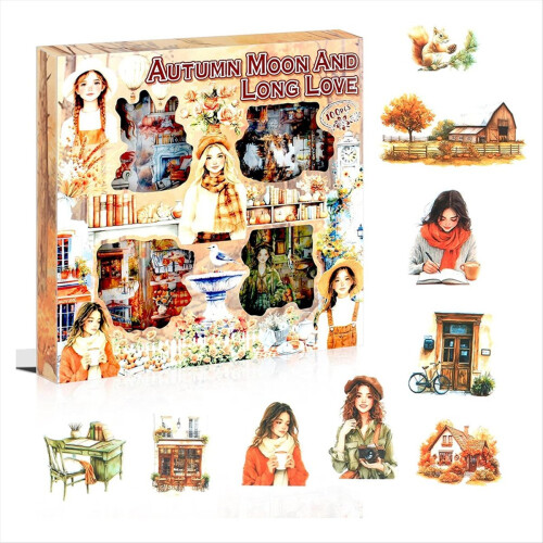 100 Sheet Autumn Scrapbook Stickers for Scrapbooki