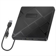 External DVD CD Drive USB 3.0 Type-C 5 in 1 Burner