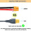 For Mini Power Cable to DC Male Connecter Adapter 6