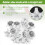 14 Pcs Golf Shoe Spike Replacement Cleat Twist Scr 8