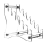 Acrylic Knife Display Stand - 6-Tier Detachable Ra 1