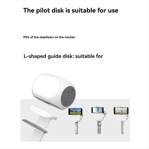 Mini Magnetic Video Light with Phone Clip & Cold S