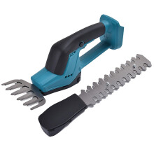 Cordless Hedge Trimmer and Electric Grass Shears, 2 in 1 Dual Blade Shrub Trimmer with Rechargeable Battery for Garden Lawn