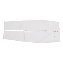 Pantaloni casual donna a vita alta, slim fit, alla moda, bianchi, taglia L