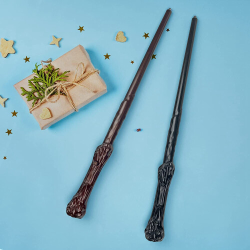 2 Pcs Light Up Wizard Wands Sound Illuminating Toy 2