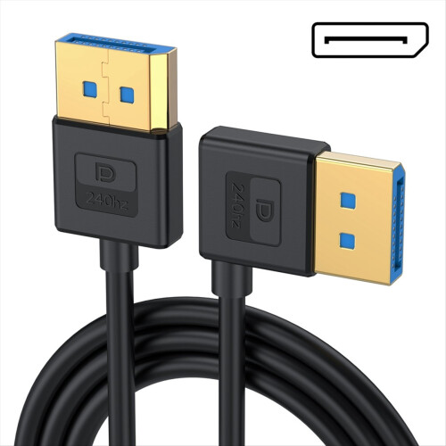 3.3ft Display Port 1.4 Extension Cable 90 Degree D