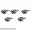 10pcs Swing Jig Head Weights Soft Lure Group Sinke 5