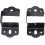 Shaped Bed Connectors Set For Centre Beam Support And Frame Fixing, Metal Construction (32mm) 2