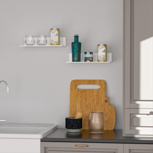 Acrylic Floating Shelf Small Storage Rack Wall-Mou 2