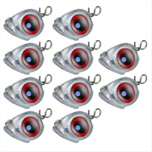 10pcs Swing Jig Head Sinker Weights for Soft Lure