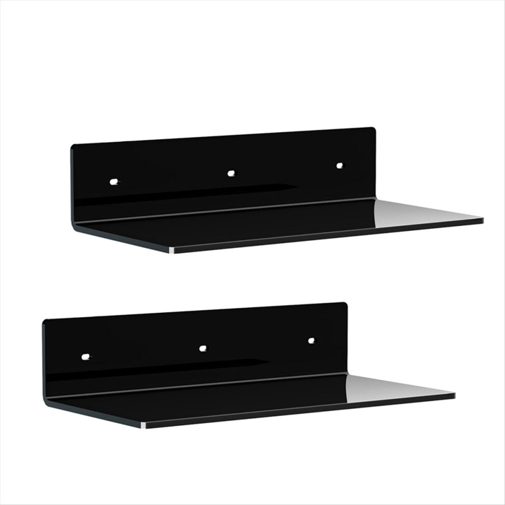 Acrylic Floating Shelf Small Storage Rack Wall-Mou 4853202244866