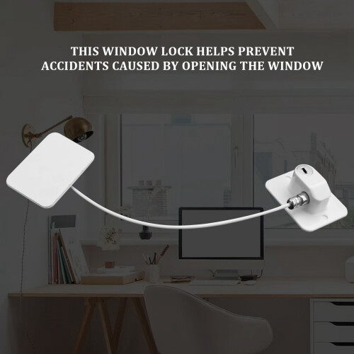 Baby Safety Window Restrictors with Lock Cable, No 2